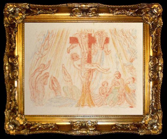 framed  James Ensor The Descent from the Cross, ta009-2